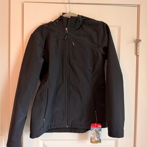 Brand new!  North Face Black Hooded Jacket size large